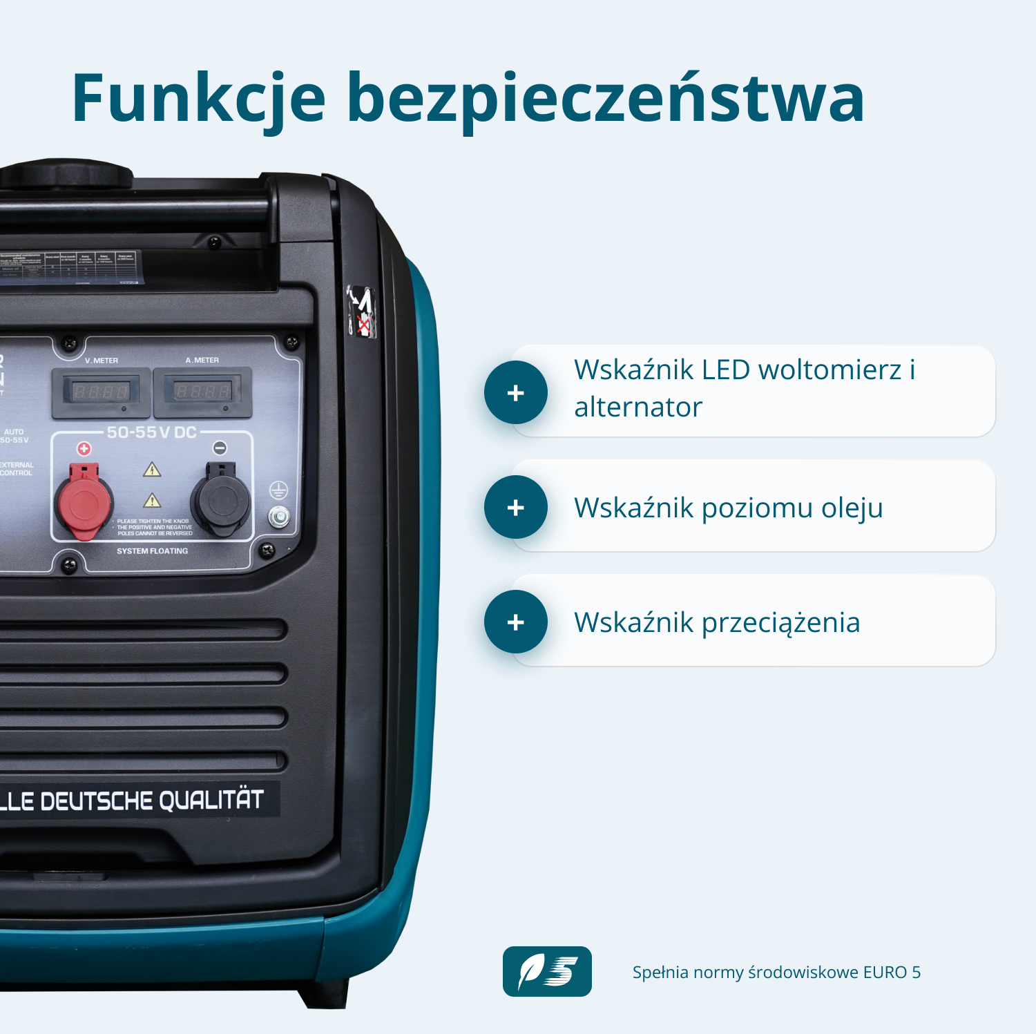 Generator prądu stałego KS 48VS-DC, wersja 50–55V