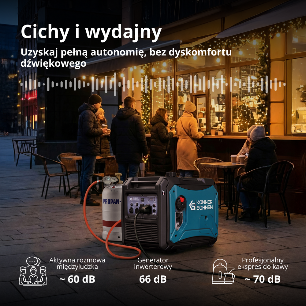 Inwerterowy generator LPG/benzyna KS 4000iEG S