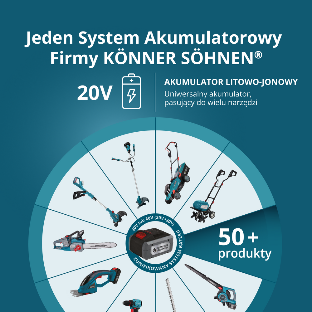 Bezprzewodowa kosiarka do trawy KS 43LM-40V