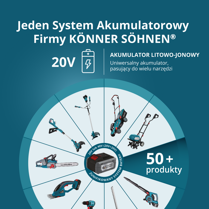 Bezprzewodowa kosiarka do trawy KS 43LM-40V