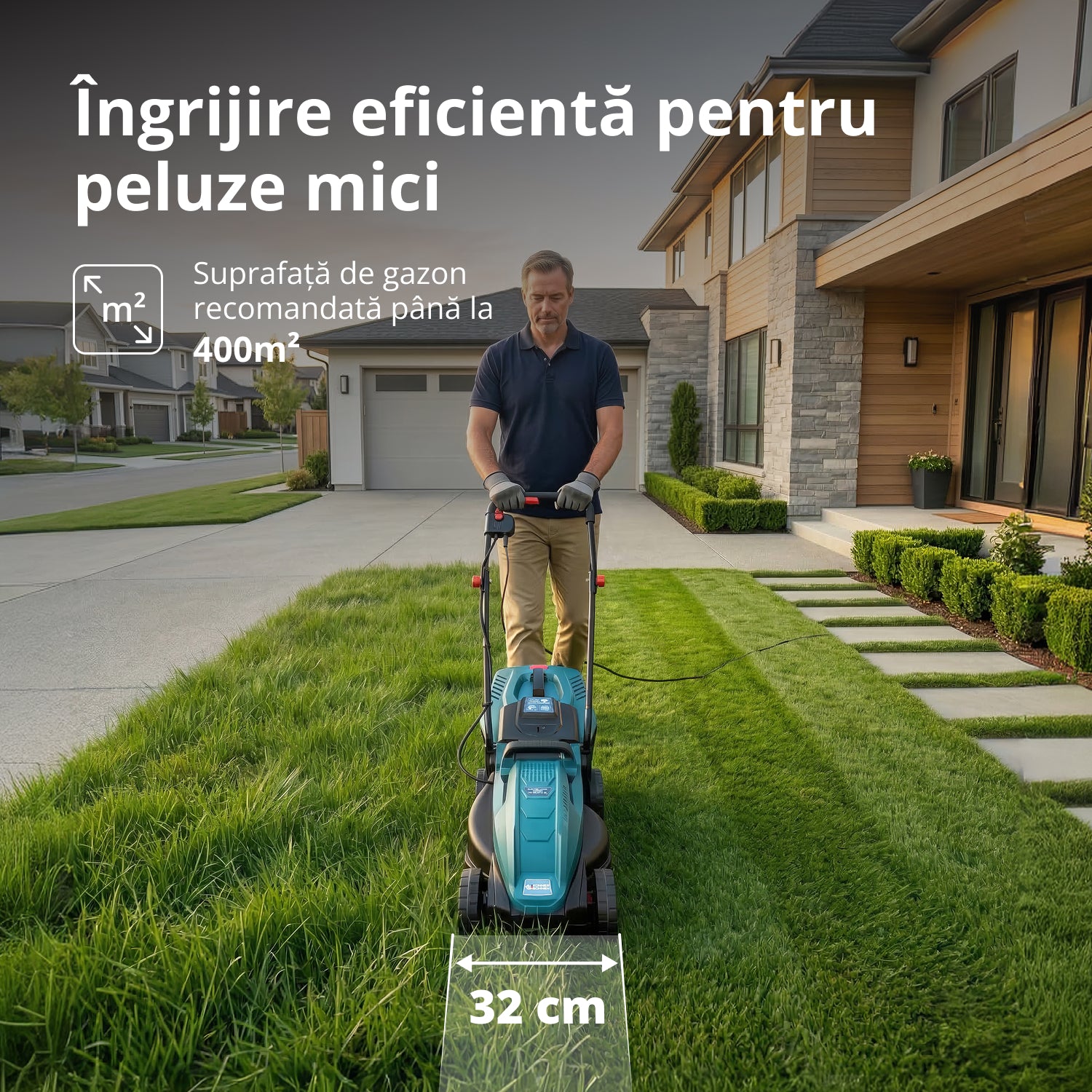 Mașină de tuns iarba electrică KS 32LM12-BL