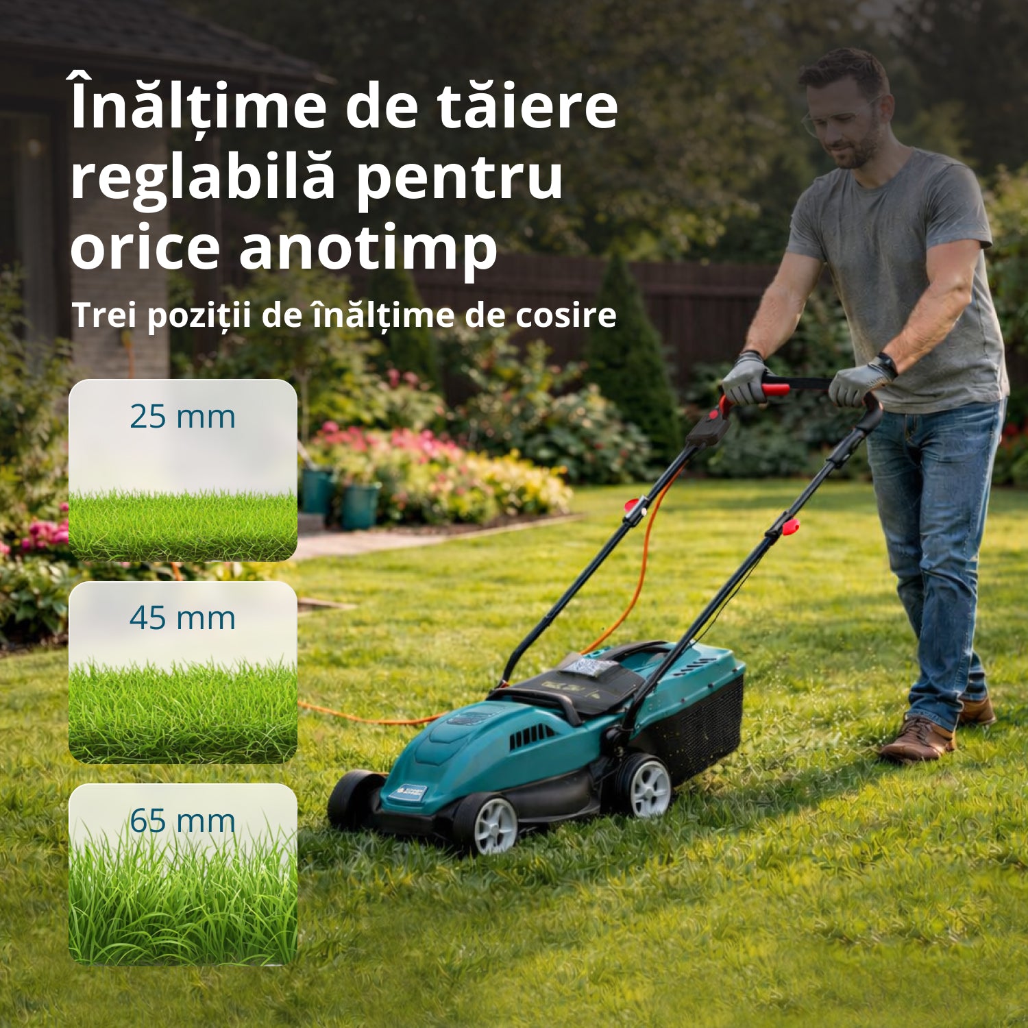 Mașină de tuns iarba electrică KS 32LM12-BL