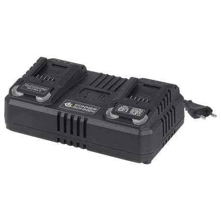 Chargeur double pour batteries rechargeables 20V KS C35A-2
