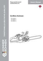 Motosierra sin cable KS CS20V-12, KS CS40V-14, KS CS40V-16
