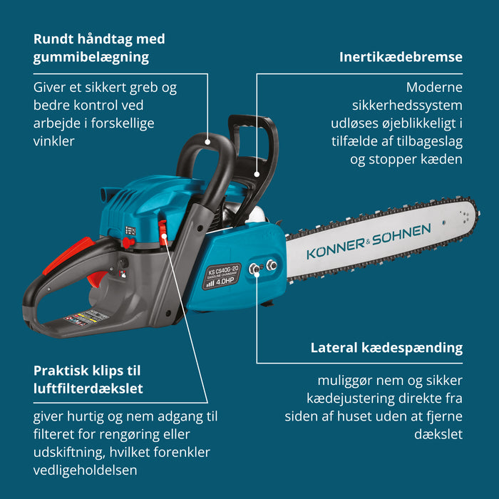 Benzinmotorsav KS CS40G-20