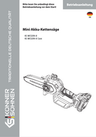 Johdoton moottorisaha KS MCS20V-8, KS MCS20V-8 Kotelo