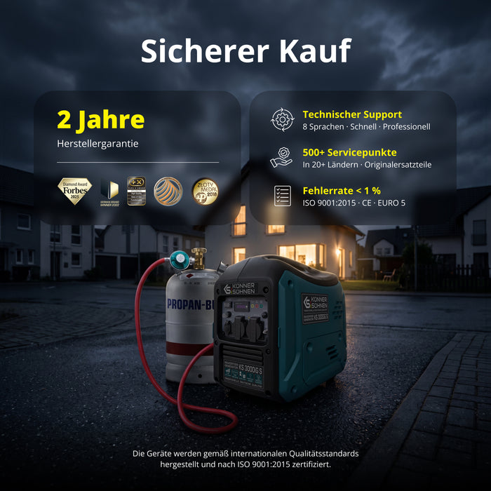 LPG/Benzin invertergenerator KS 3000iG S