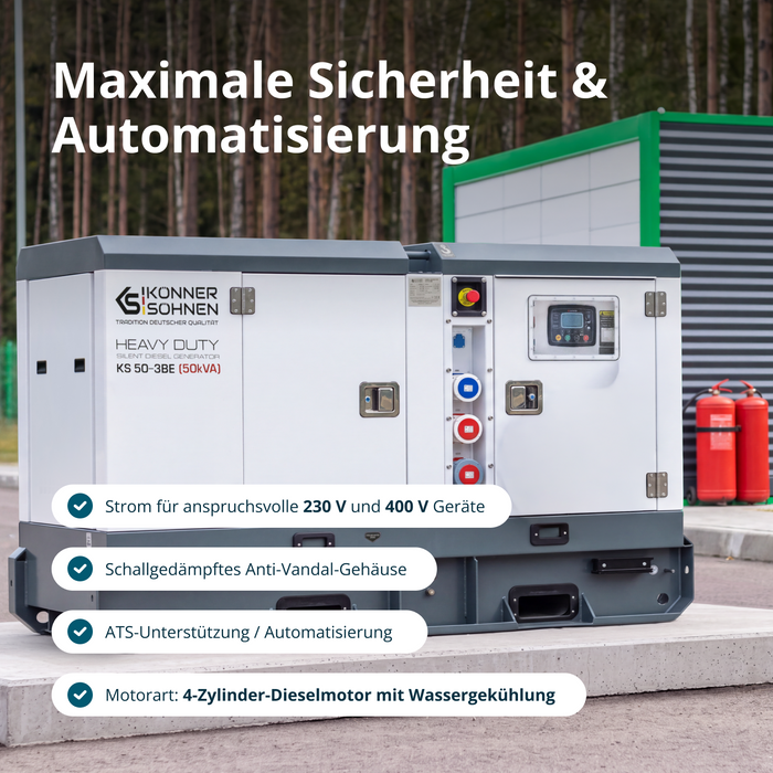 Tre-faset dieselkraftværk KS 50-3BE
