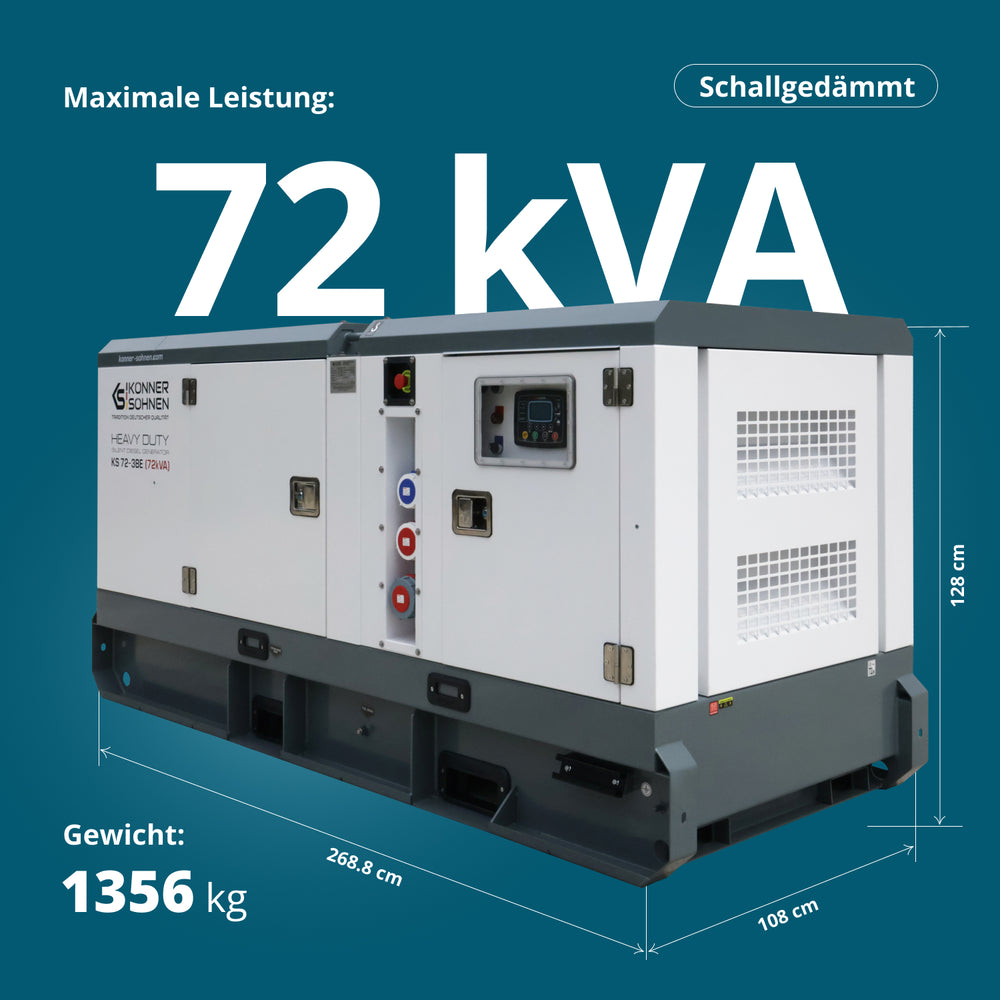 Třífázová dieselová elektrárna KS 72-3BE