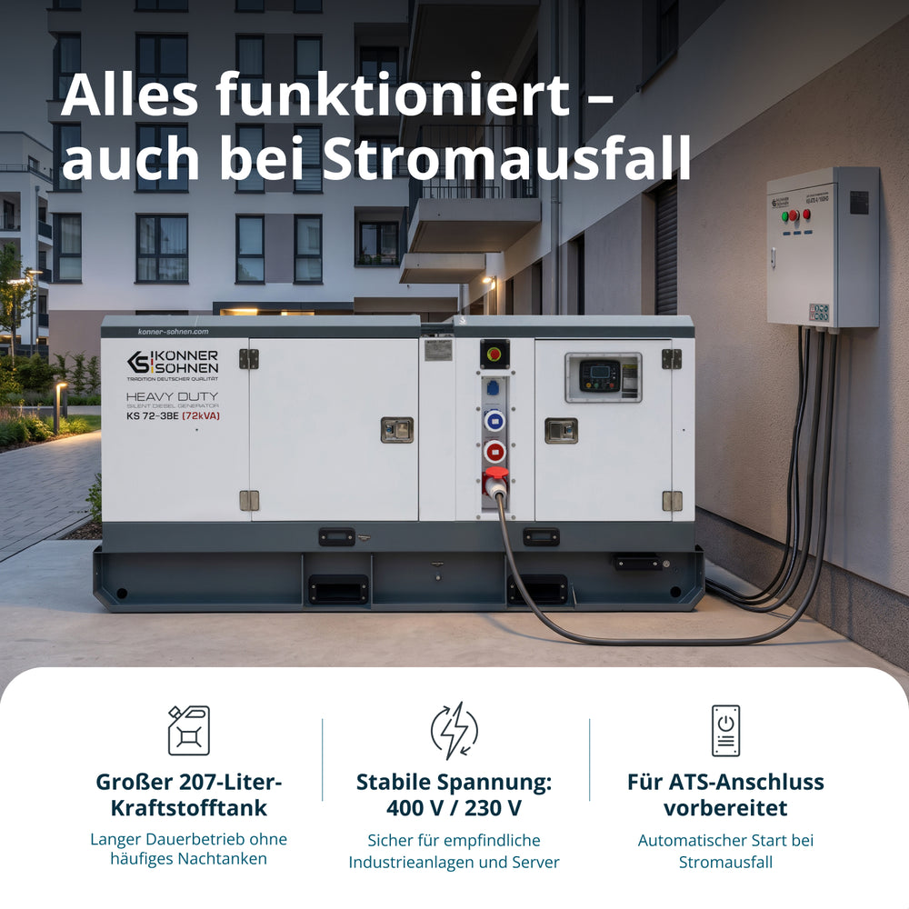Třífázová dieselová elektrárna KS 72-3BE