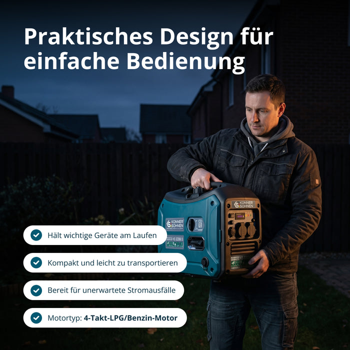LPG/benzin inverteres generátor KS 3000iG S