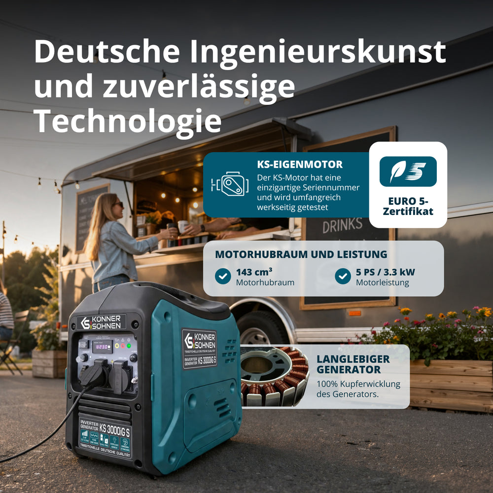 LPG/benzin inverteres generátor KS 3000iG S