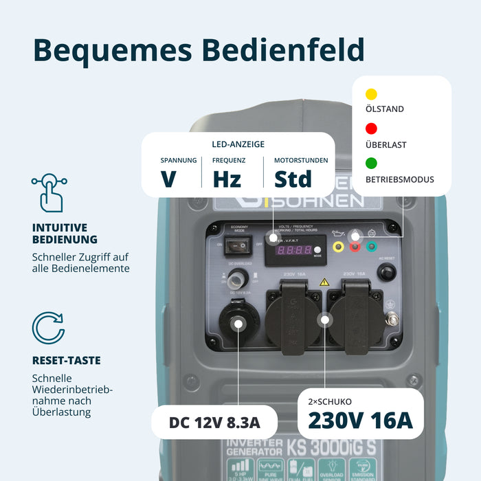 LPG/benzin inverteres generátor KS 3000iG S