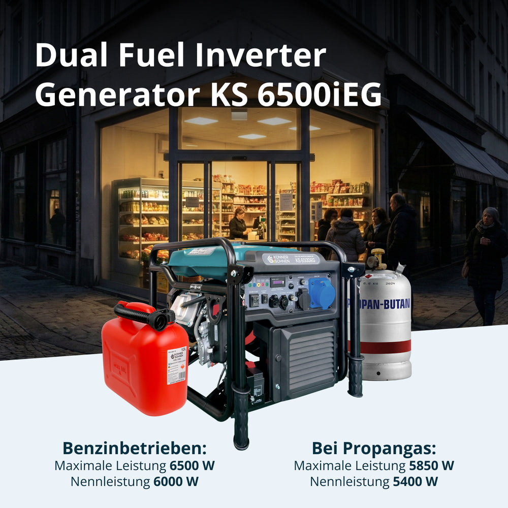 Διπλού Καυσίμου Inverter Γεννήτρια KS 6500iEG