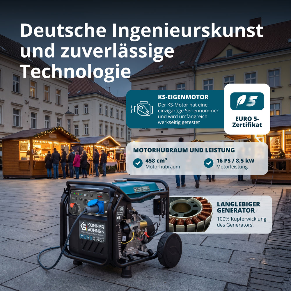 Инверторен генератор на LPG/бензин KS 8100iEG
