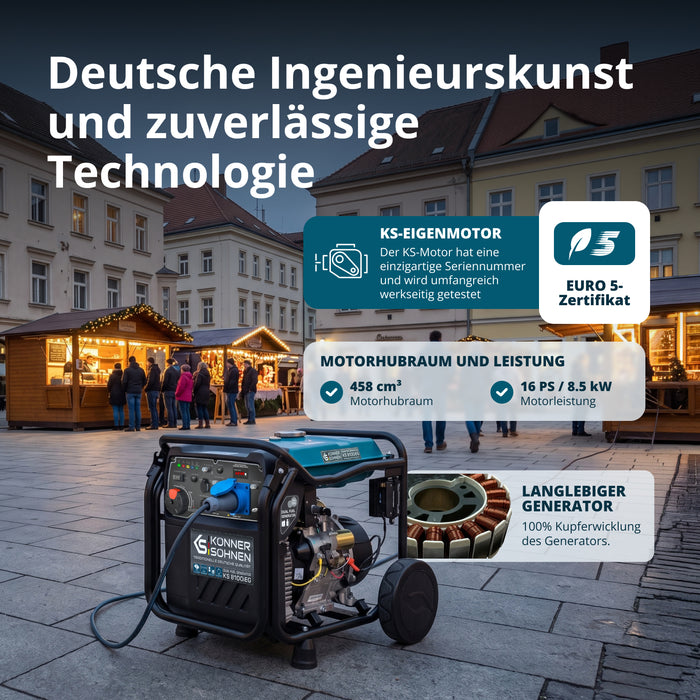 Инверторен генератор на LPG/бензин KS 8100iEG