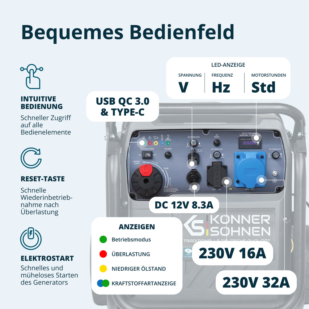 Инверторен генератор на LPG/бензин KS 8100iEG