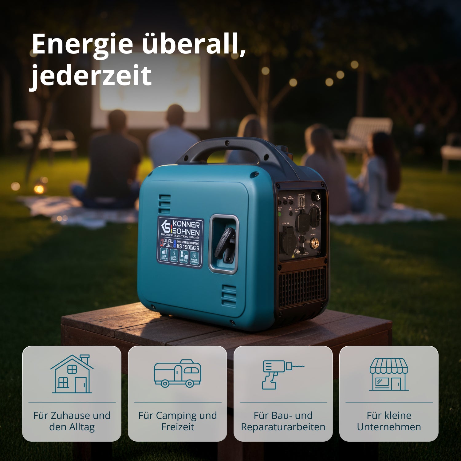 Invertergenerator (LPG/bensin) KS 1900iG S