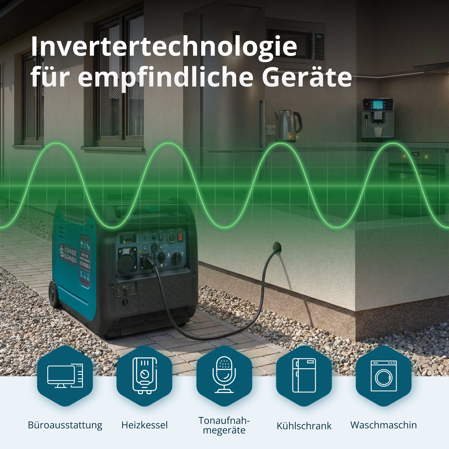 LPG/бензинов инверторен генератор KS 5500iEG S