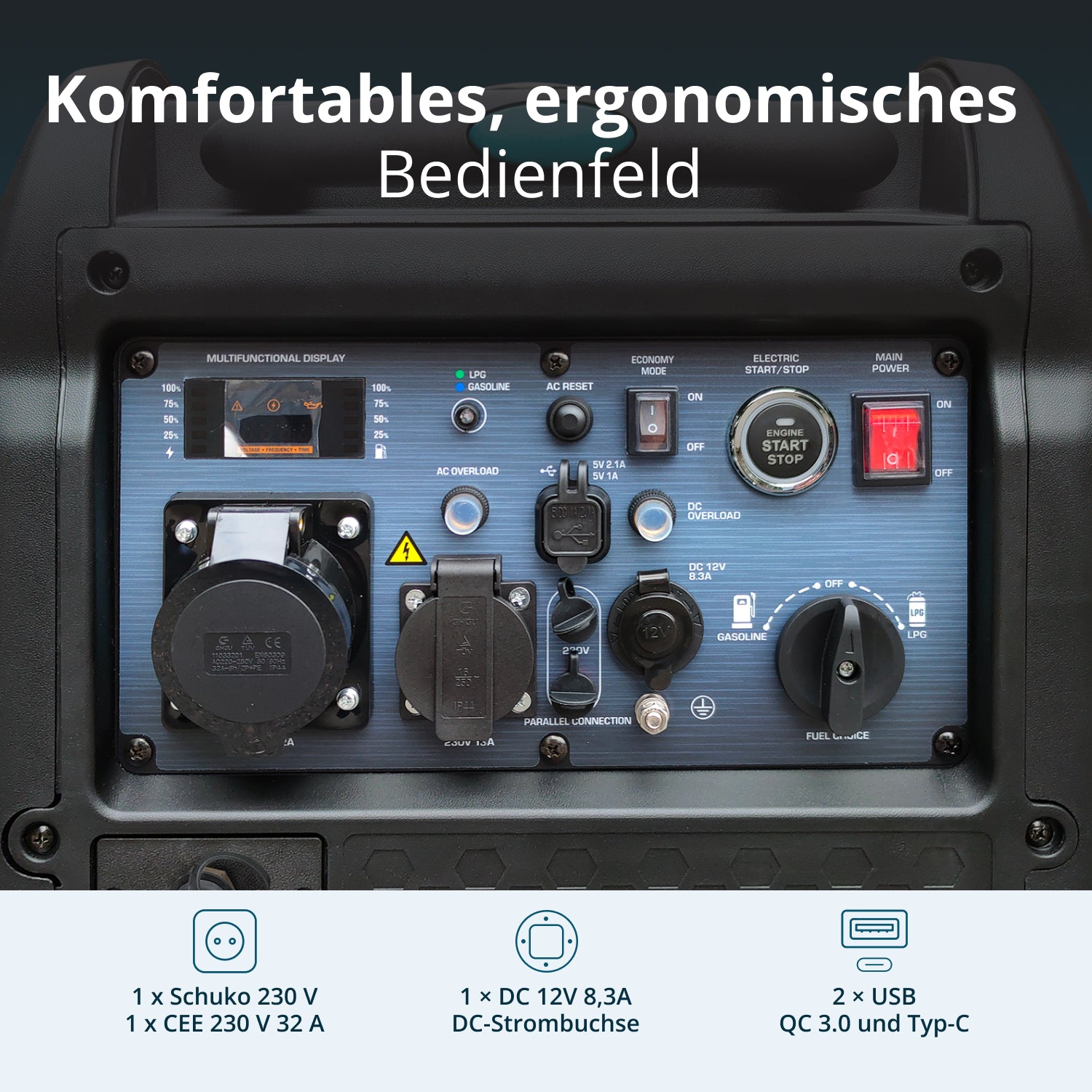 LPG/бензинов инверторен генератор KS 5500iEG S