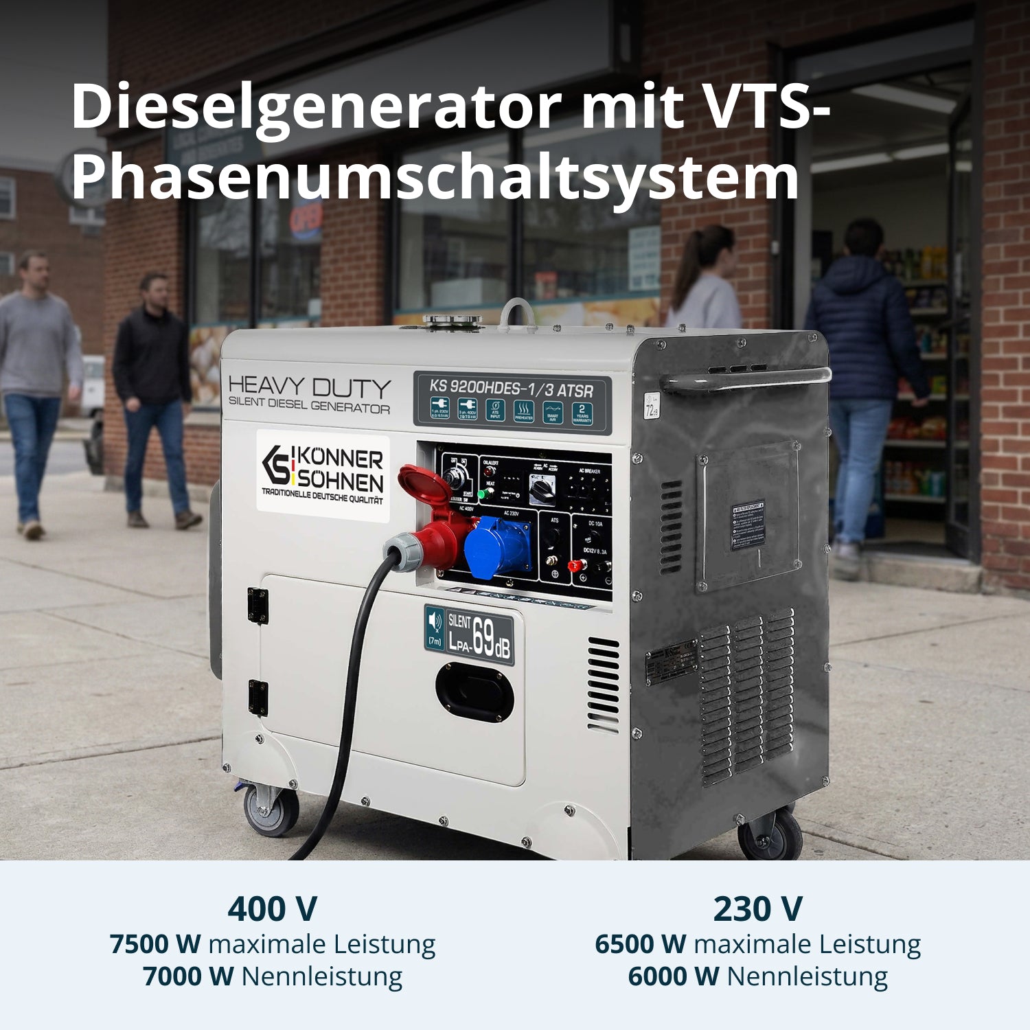 Dieselgenerator "Könner & Söhnen" KS 9200HDES-1/3 ATSR (EURO V)