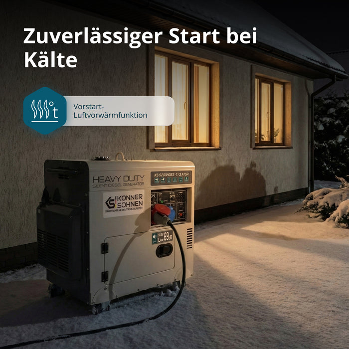 „Könner & Söhnen” KS 9200HDES-1/3 ATSR (EURO V) dízelgenerátor