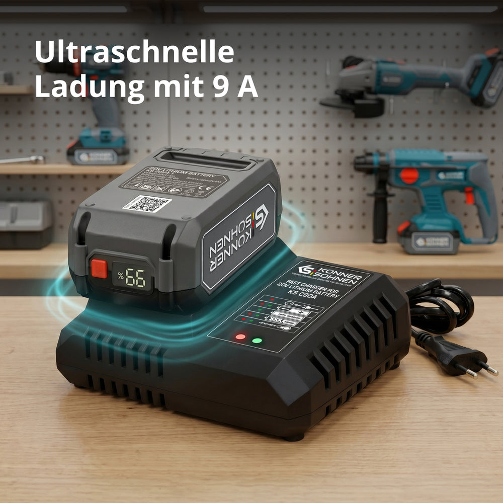 Schnellladegerät für Li-Ion Akku KS C90A