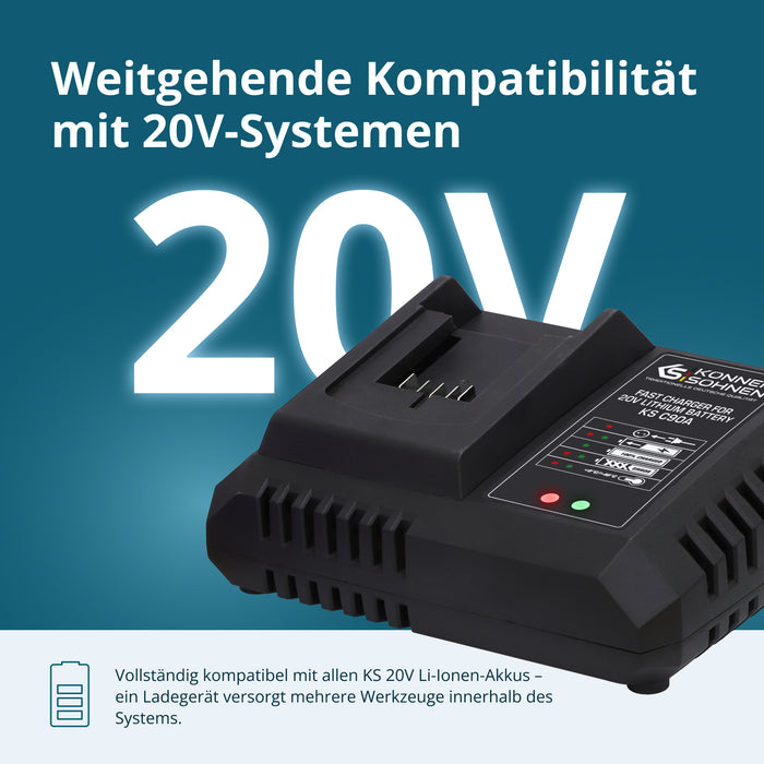 Schnellladegerät für Li-Ion Akku KS C90A