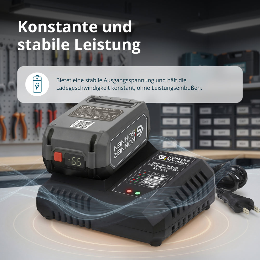 Schnellladegerät für Li-Ion Akku KS C90A