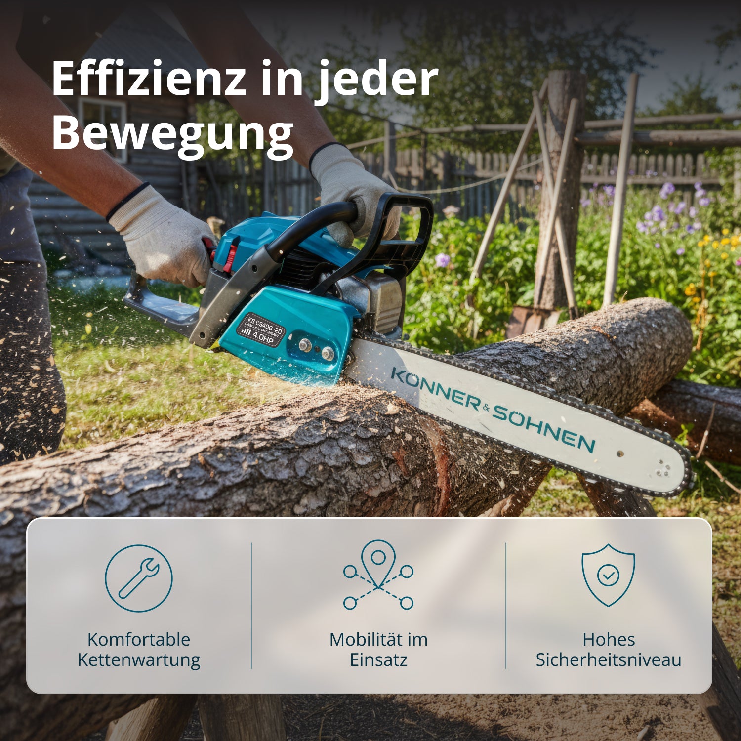 Benzínová motorová pila KS CS40G-20