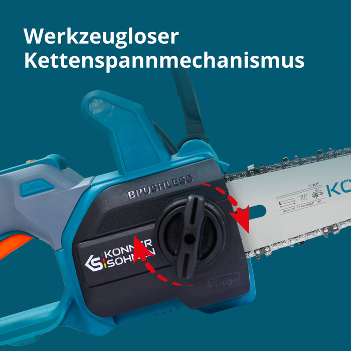 Ασύρματο Μίνι Αλυσοπρίονο KS MCS20V-12 SET PLUS