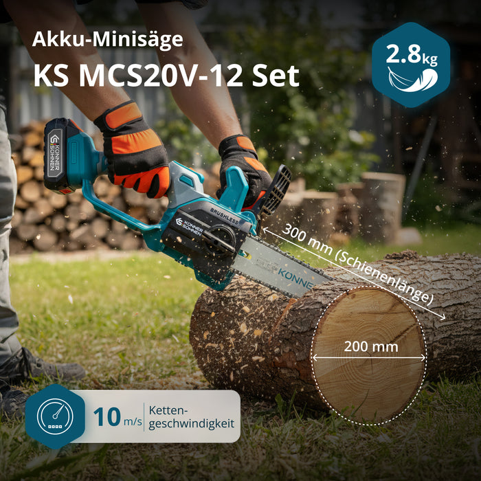 Akumulátorová Mini Pila KS MCS20V-12 SET PLUS