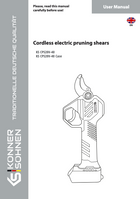 Cordless pruning electric shears KS СPS20V-40, KS СPS20V-40 Case