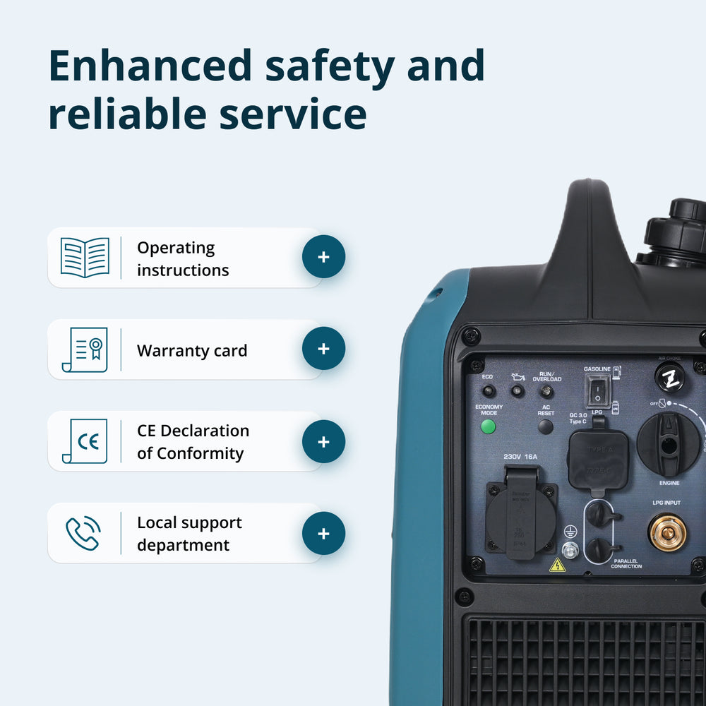 Inverter generator (LPG/gasoline) KS 1900iG S (Refurbished Excellent)