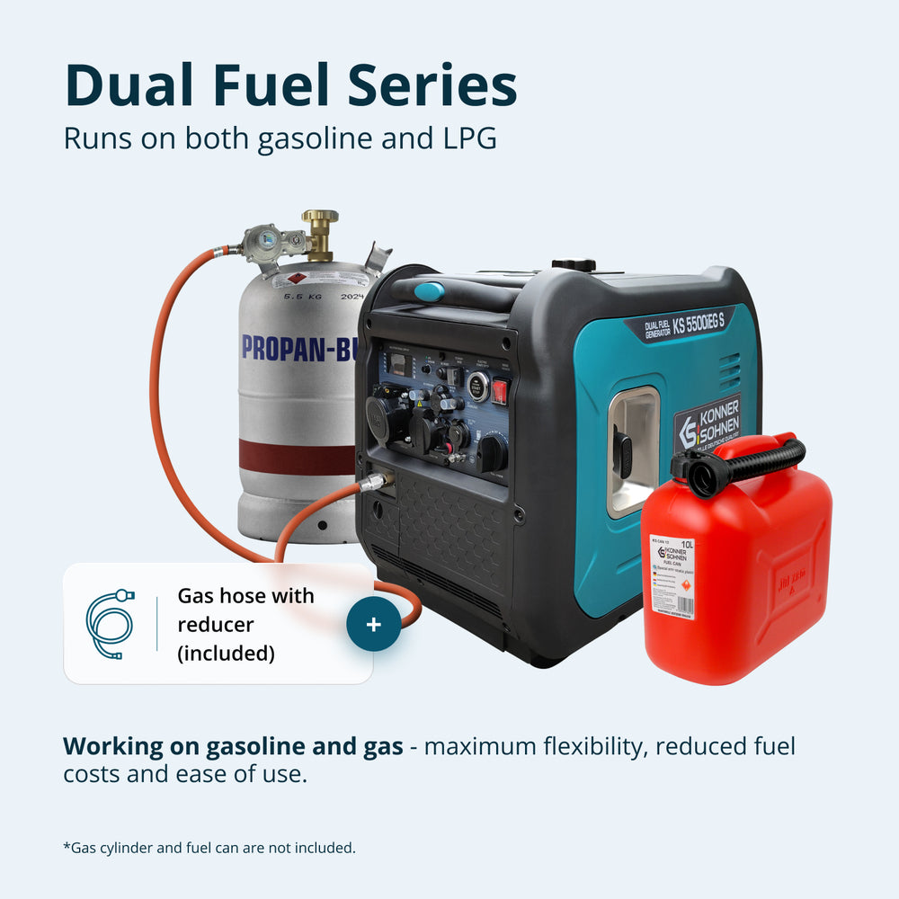 LPG/бензинов инверторен генератор KS 5500iEG S