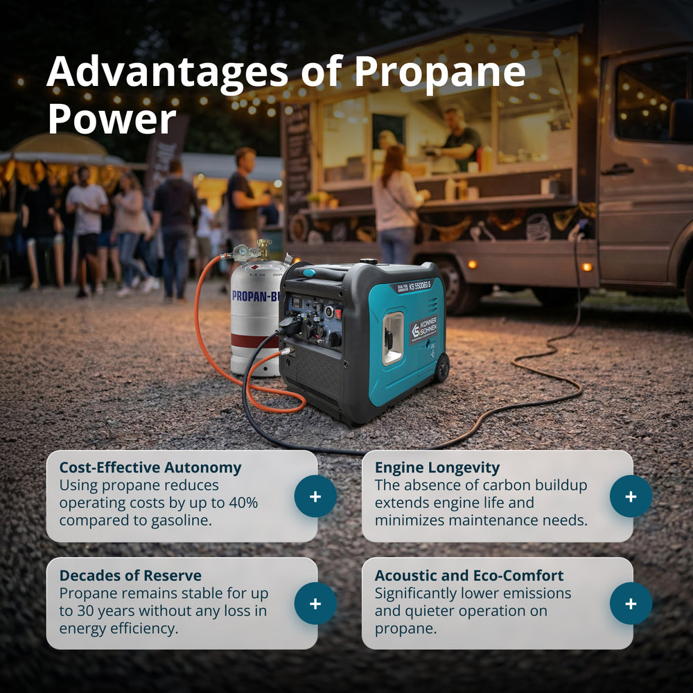 LPG/бензинов инверторен генератор KS 5500iEG S