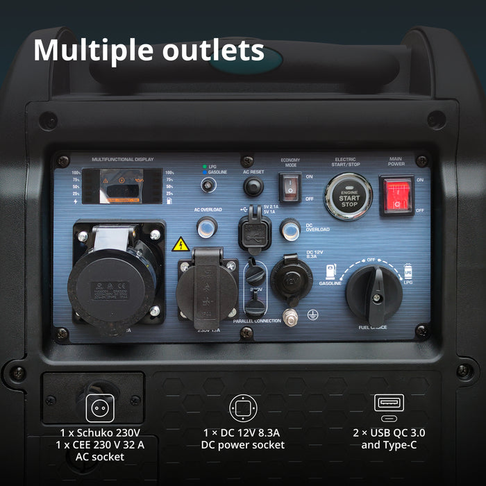 LPG/бензинов инверторен генератор KS 5500iEG S