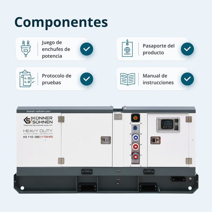 Generador diésel trifásico KS 110-3BE 