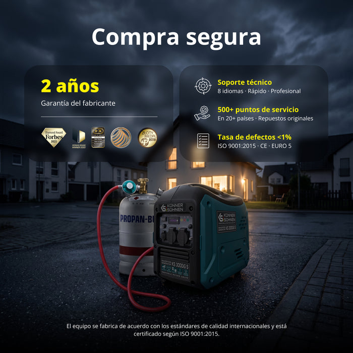 Generador inverter de doble combustible KS 3000iG S
