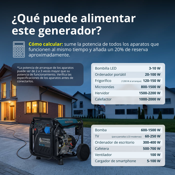 Generador inverter híbrido de gas/gasolina KS 8100iEG