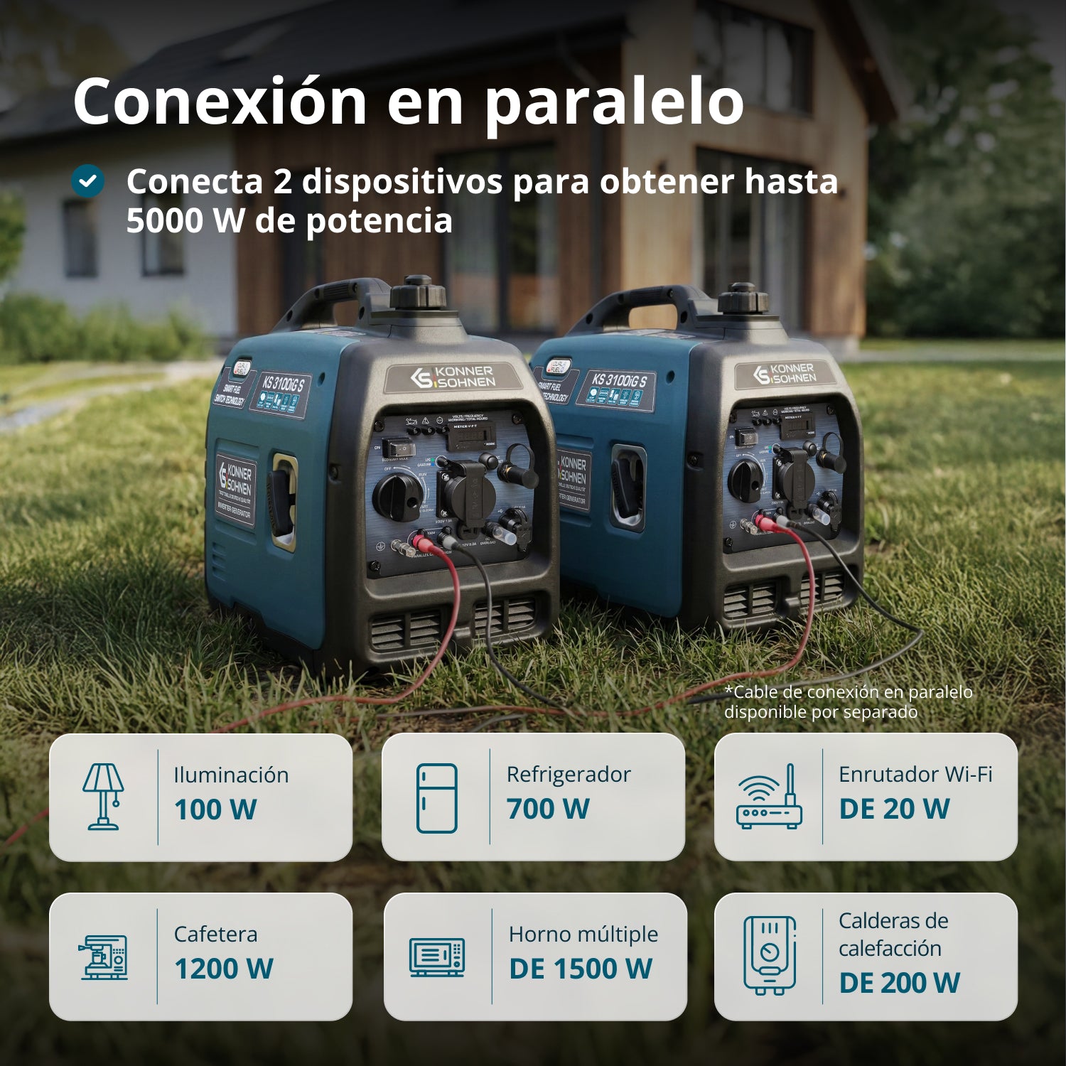 Generador inverter híbrido de gas/gasolina KS 3100iG S