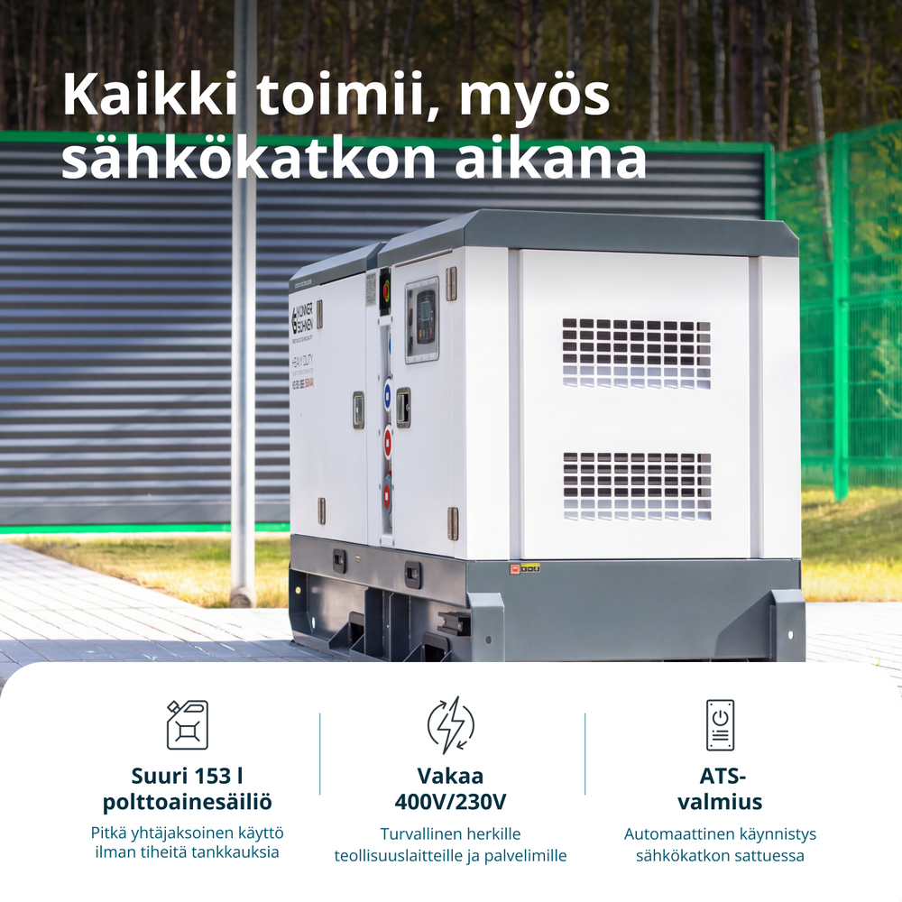 Kolmivaiheinen dieselvoimala KS 50-3BE