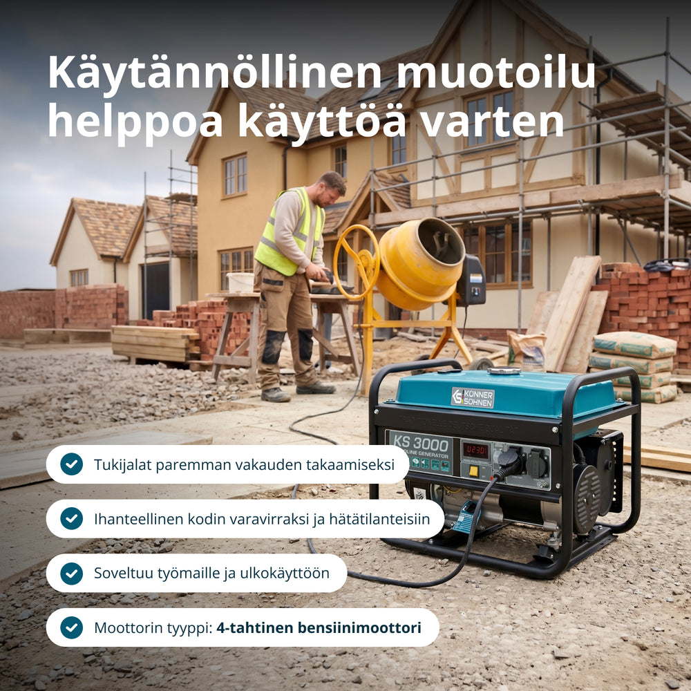 Bensiinikäyttöinen generaattori 'Könner & Söhnen' KS 3000