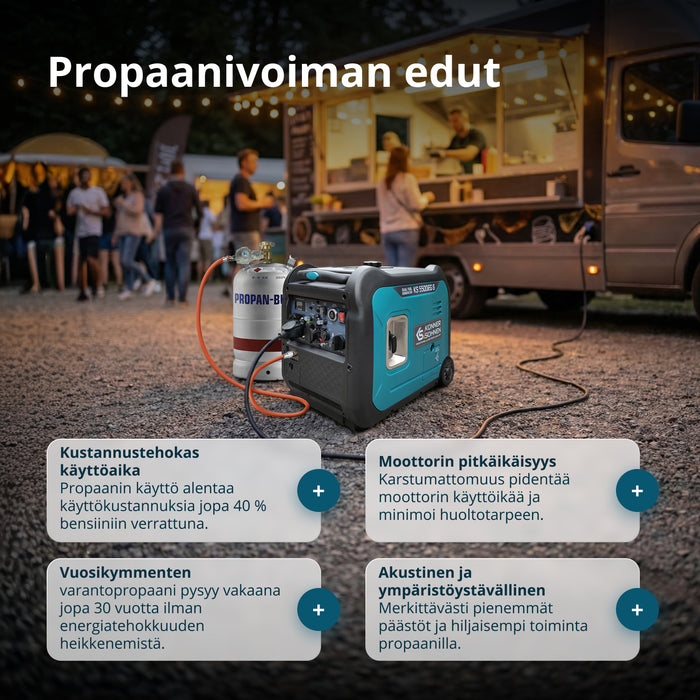 LPG/bensiini-invertterigeneraattori KS 5500iEG S