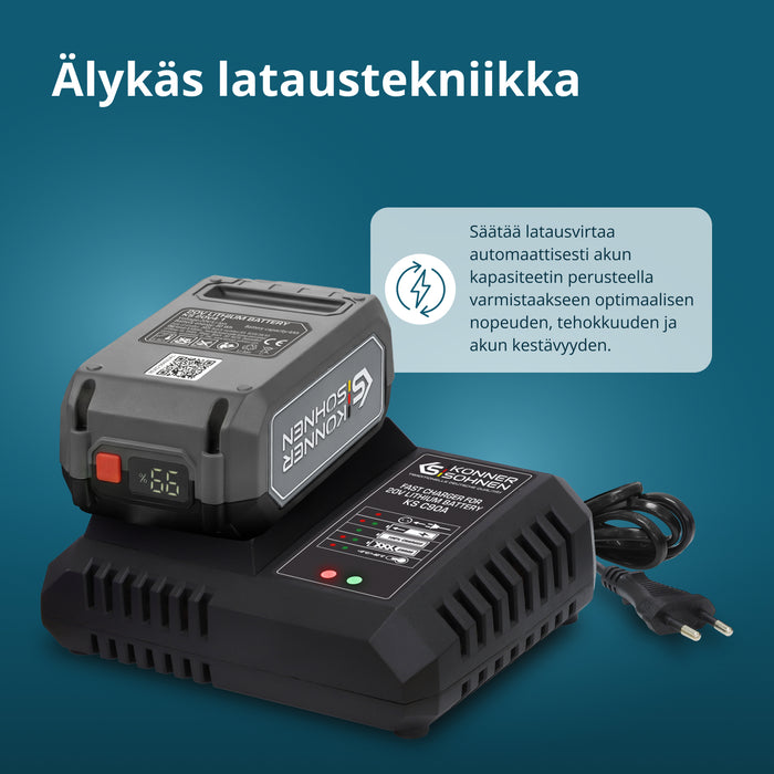 Pikalaturi 20V litiumakulle KS C90A