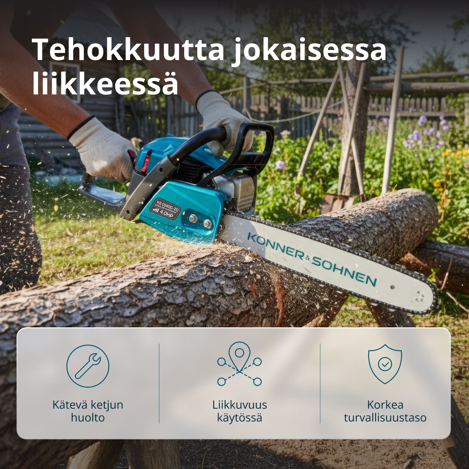 Bensiiniketjusaha KS CS40G-20