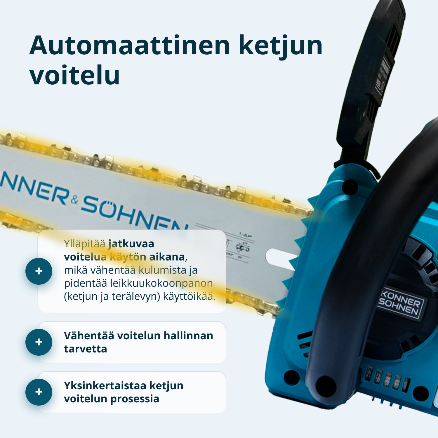 Johdoton Mini Moottorisaha KS MCS20V-12 SET