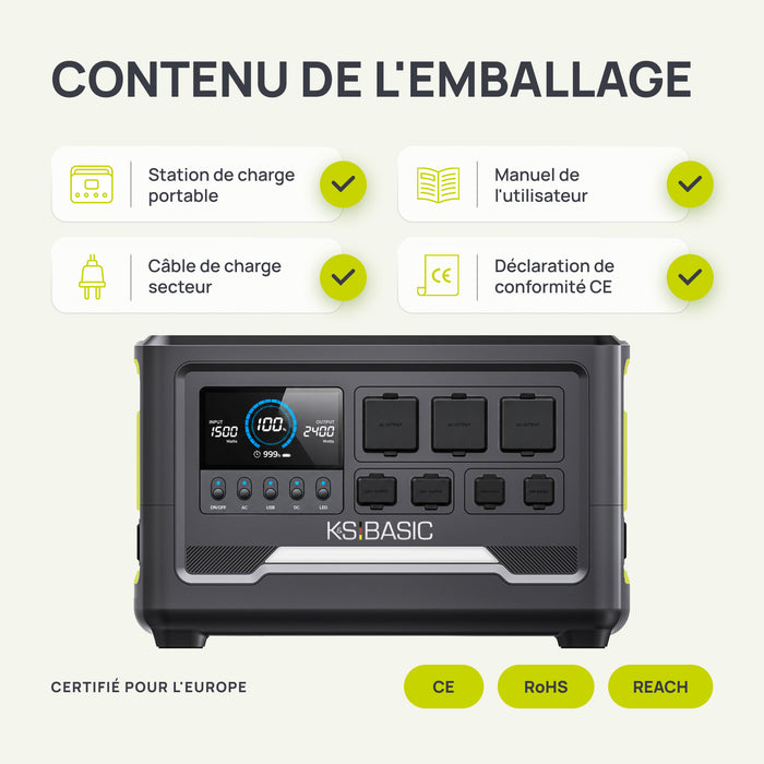 Station d'alimentation portable KSB 1200PS 