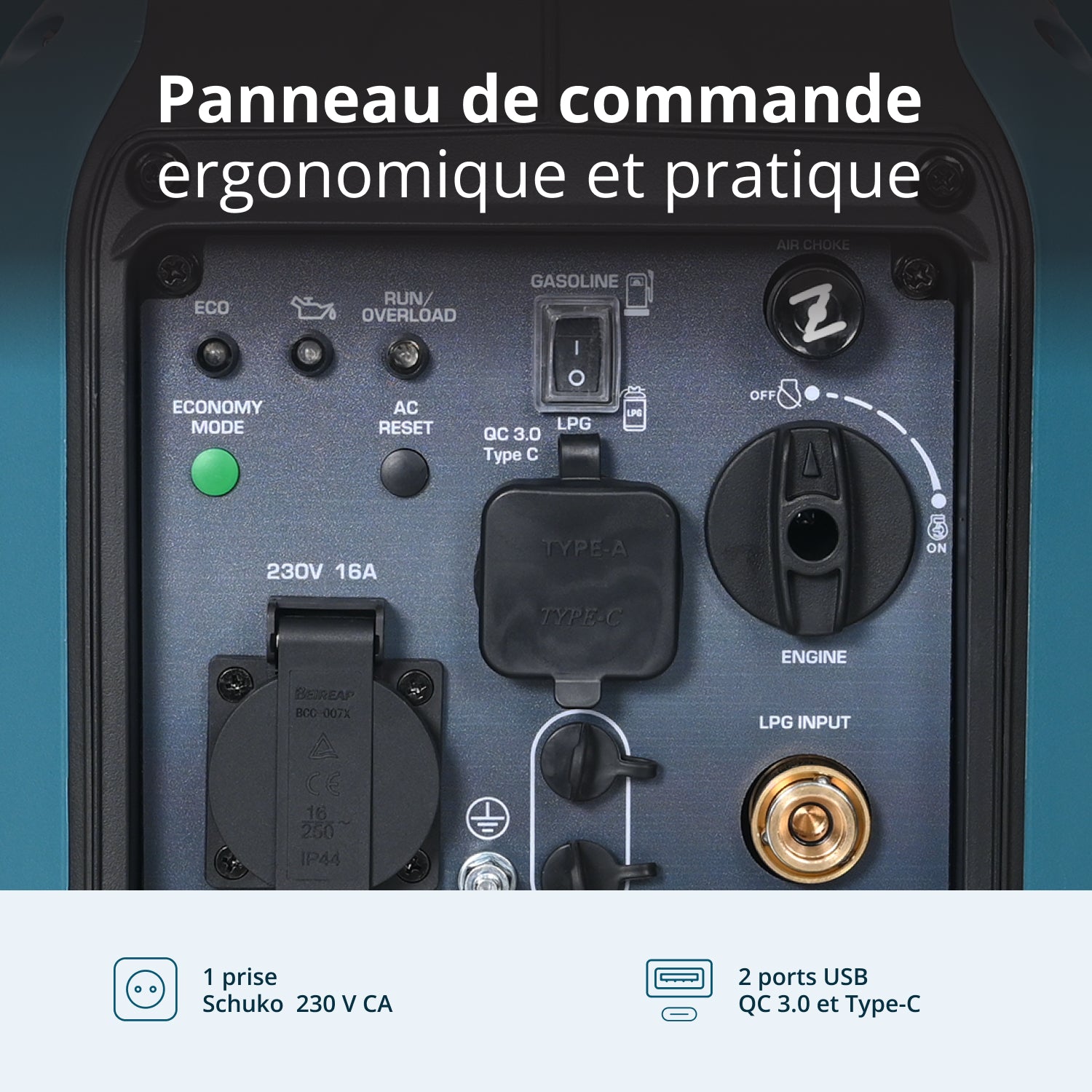 Groupe électrogène Inverter (gaz/essence) KS 1900iG S 