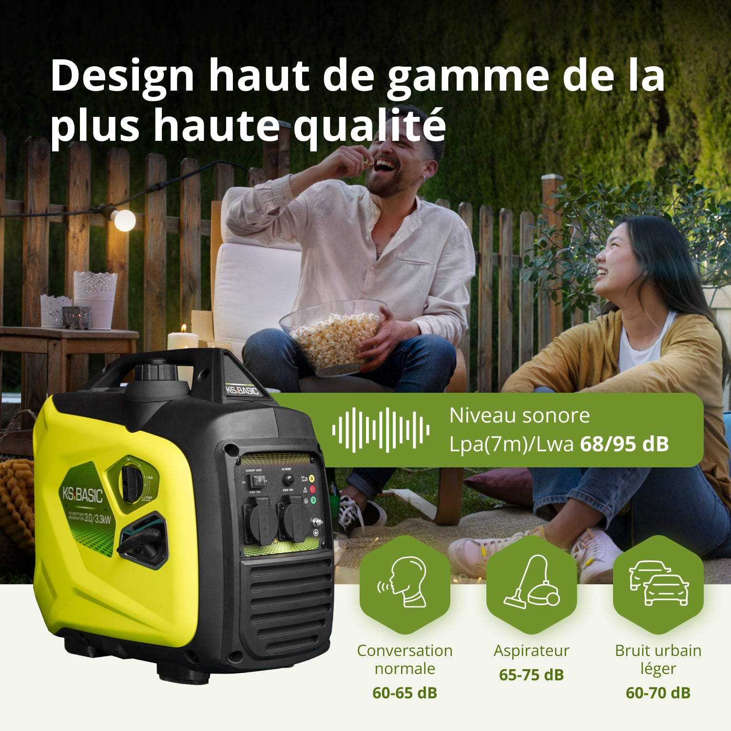 Groupe électrogène à essence inverter  KSB 33i S